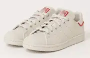 Adidas Stan Smith Men Sz 11.5 Casual Shoe Off White Red Sneaker Trainer NEW