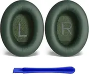 T Tersely Replacement Earpads Cushions for Bose QuietComfort 2023/QuietComfort 45 (QC35/QC45/QC35 II) Headphones,with QC45 Shaped Scrims with 'L and R' Lettering SoundLink Ear Pads(Green)