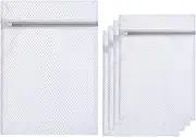 4pcs Small Fine Mesh Laundry Bag-S(30 * 40cm）Durable Honeycomb Mesh Laundry Bags,Travel Clothing Storage Bag,Fit Bra, Sock,Lingerie,Baby Laundry for Washing Machine