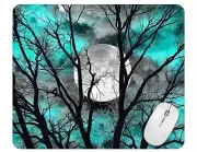 Colorful Moon Computer Non Slip Custom Mouse Pad Handmade