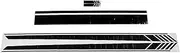 NDNCZDHC Car Hood Sticker Waterproof Universal Door Side Skirt Racing Stripe Stickers Car Body Decal(black)