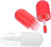 [Healeved] 2pcs Lip Oil Lip Plumper Lip Enhancer Lip Plumping Oil Essence Lip Tint Lip Care Oil Lip Smoother Glossy Lip Stain Essence Makeup Products Lip Skin Cosmetic Natural Lip Gloss Pvc