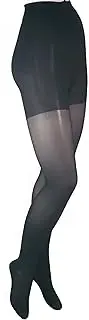 ITA-MED Sheer Pantyhose Compression H150, Black, Petite, 3 Count
