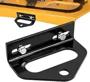 Metal Mower Trailer Hitch - Black Zero Turn Lawn Mower Hitch - Portable Mower Trailer Hitch with Installation Hardware for 2.4-5 Inches Lawn Mowers