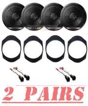 300W Max Pioneer TS-G1620F speakers + install kit for 1999-2014 Ford F-150 F1250 (for: Ford)