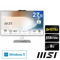 在飛比找momo購物網優惠-【MSI 微星】27型 i3 液晶電腦(Modern AM2