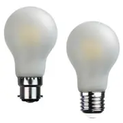 6w LED B22, E27 A60 Globe Warm White 2700k Dimmable