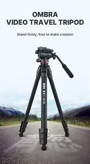 Ulanzi Ombra 1.6m Video Travel Tripod With 360 Panorama Fluid Max Load 6kg