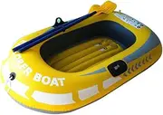 Boat Raft, 1/2 Person Inflatable Boat, Portable Inflatable Kayaks, Summer Double PVC Inflatable Kayak, Thickened Folding Portable Fishing Boat for Outdoor Drifting Water Sports