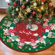 Christmas Tree Skirt 36in Gnomes Christmas Decor for Tree Xmas Tree Mat for C...