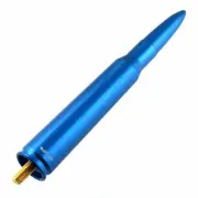 FITS 97-16 FORD F150 F250 F350 BLUE 50 CALIBER BULLET SHORT STUBBY ANTENNA 5.5" (for: Ford)