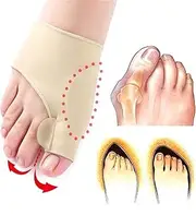 Bunion Corrector and Orthopedic Hallux Valgus Relief Splint Gel Bunion Pads Sleeves Brace – Toe Stretcher Bunion Guard for Men and Women Gel Toe Spacer, Toe Separator, Toe Spreader – Bunion Protector