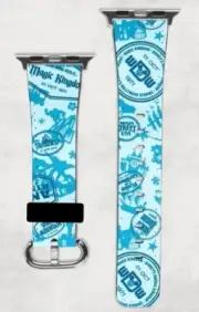 Walt Disney World Stamps Apple Watch Band NEW 38/40/41 & 42/44/45 Magic Kingdom