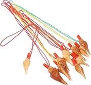 FELTECHELECTR 10pcs Lovely Conch Whistles Decorative Shell Design for Fun Party Favors for Festivals Special Occasions Enhance Lung Capacity Explore Music Random Color