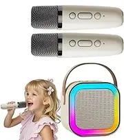 Karaoke Machine for Adults - Voice Amplifier Computer Speakers Wireless Conference Room Microphone,Powerful Karaoke System, Small Guitar Amplifier for Weddings, Festivals