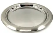 Tramontina Rotonda 14 in Round Serving 18-10 Stainless Serving Dish Silver Tray