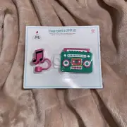 Target Bullseye Playground Stanley Straw Topper Set Retro Mix Tape Cassette NEW