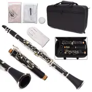 High quality Professional Clarinet Bb Key 17 key Ebonite Clarinet Nickel Plated