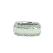 Esprit Collection Women's Ring Silver Zirconia Algea Size 17 ELRG92197A170