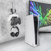 For PS5/PS4/XBox One/Switch Controller Wall Mount Storage Bracket Headset Holder