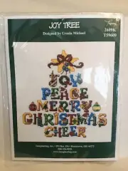 Imaginating JOY TREE XStitch Kit Peace Cheer Merry Christmas Star Ornaments Tree