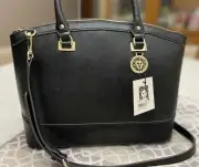 Anna Klein Purse Black Handbag W/ STRAP NEW NEVER USED. ORGINAL TAGS