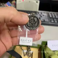 在飛比找蝦皮購物優惠-台中二手傢俱【 GUCCI 古馳 經典雙G項鏈 925純銀 