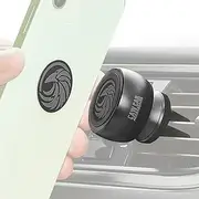 New 2023 Magnetic Air Vent Phone Mount for Car - for Any Smartphone (iPhone, Android Cell Phone, GPS) | Stylish All-Metal One-Hand & One-Sec Phone Car Holder, 100 to Safeness & Comfort