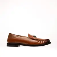 在飛比找momo購物網優惠-【BALLY】棕色飾1851牛皮莫卡辛鞋(bally 休閒鞋