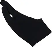 Baluue Two Finger Glove Drawing Gloves for Sketch Red Thin Breathable Anti-sweat Tablet Friendly