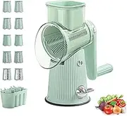 Humidity 5 in 1 Rotary Grater, Rotary Cheese Grater with Handle, 2024 New Multifunctional Grater, with 5 Group Interchangeable Stainless Blades and Strong Suction Base /149