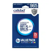 5 Pack Calidad High Capacity VPH 965 Ink Cartridges