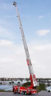 1:48 ZOOMLION 53M Aerial Ladder Fire Truck Engine Recue Vehicle Diecast Model