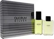 Shiseido Antonio Puig Gift Set for Men, Quorum Silver (Pack of 2)