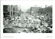 *Texas-"Preparedness Parade" -1916- (War Reminder) (Postcard) {G71}