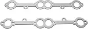DNA Motoring GKT-A-HD-PF82 Pair of Exhaust Header Gasket Compatible with 55-00 283-327-350-383-400 SBC Gen 1 Engines w/ 1.65" x 1.35" Oval Ports