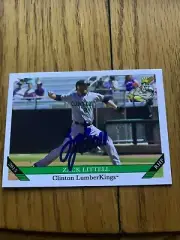 Zack Littell 2015 Signed Clinton Lumber Kings Team Card