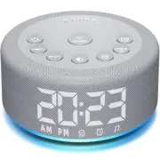 【3 in 1】 Sound Machine Alarm Clock Night Light White Noise Machine with 27