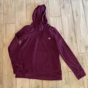 Adidas Womens Transit Lightweight Pullover Hoody Sweatshirt XL Ruby Red