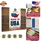Eco-Friendly Reversible Walnut Cutting Board - Food-Safe, Lightweight, Versatile