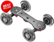 Scaled Camera Table Dolly Slider with 22 Pounds/10 Kilograms Load Capacity Skate