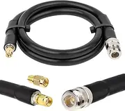 MOOKEERF 3FT Lora Antenna Cable N Female to RP SMA Male Cable KMR400 RP-SMA Male to N-Female Coaxial Cable for WiFi/4G LTE/LoRa/LoRaWan Antenna/Bobcat Nebra RAK Miner/Helium HNT Hotspot Miner