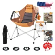 Luxury Hammock Camping Chair with Adjustable Backrest & Cup Holder - Portable...