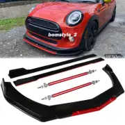 Front Bumper Lip Splitter Spoiler / Strut Rods /Side Skirt For Mini Mini R50 R53 (for: Mini)