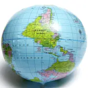 Inflatable Blow Up World Globe 40CM Earth Atlas Ball Map Geography Toy Tu-UU