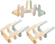 Mobestech 9pcs Adhesive Hat Rack: Coat Wall Mounted Decorative Hooks Organizer Hat Hanger Towel Rack Heavy Duty Wall Hooks Assorted Color