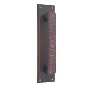 EMTEK Knoxville Pull Plate 8" Center, Oil Rubbed Bronze 86082US10B 86082 READ