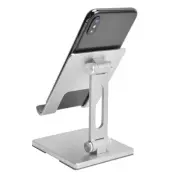 (Silver) Tablet Stand Foldable Desktop Tablet Holder Mobile Phone S