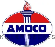 (AMOC-2) 12" OLD AMOCO TORCH GAS PUMP OIL TANK DECAL standard