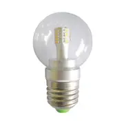 Fancy Round LED Globe ES 4W 240V Clear Glass 5000K - FR5
